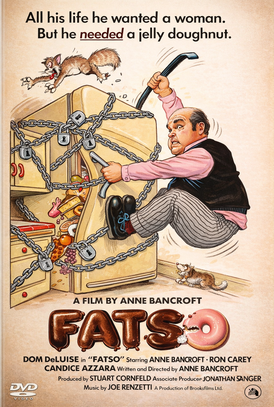 FATSO (1980) Dom Deluise - Public Domain DVD NO CASE