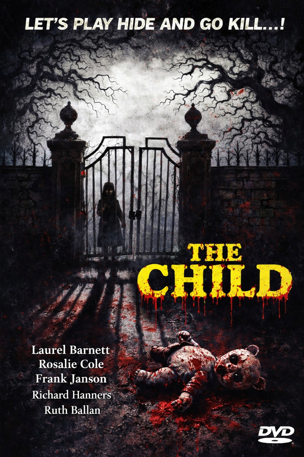 THE CHILD (1977) Laurel Barnett,Rosalie Cole,Frank Janson,Richard Hanners,Ruth Ballan - Public Domain DVD NO CASE RARE !