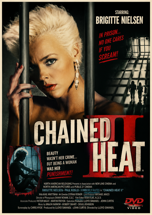 CHAINED HEAT 2 (1993) Brigitte Nielsen, Paul Koslo, Kimberley Kates - Public Domain Movie DVD NO CASE