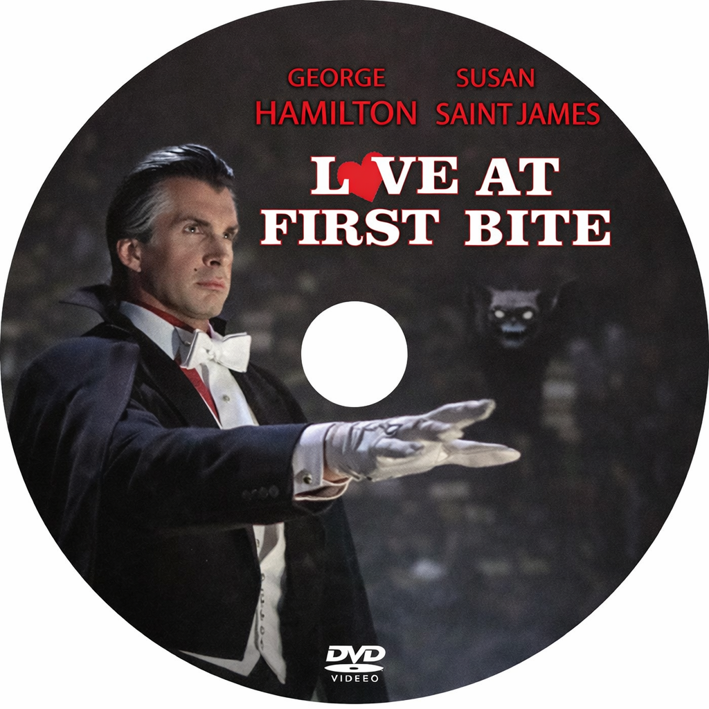 LOVE AT FIRST BITE (1976) George Hamilton, DVD Public Domain DVD NO CASE