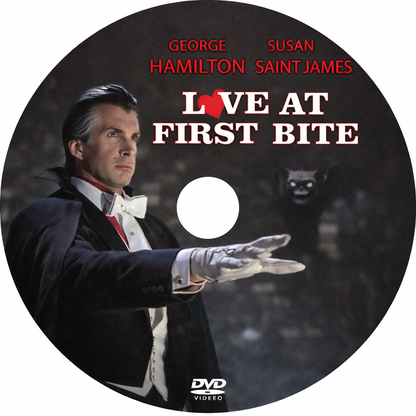 LOVE AT FIRST BITE (1976) George Hamilton, DVD Public Domain DVD NO CASE