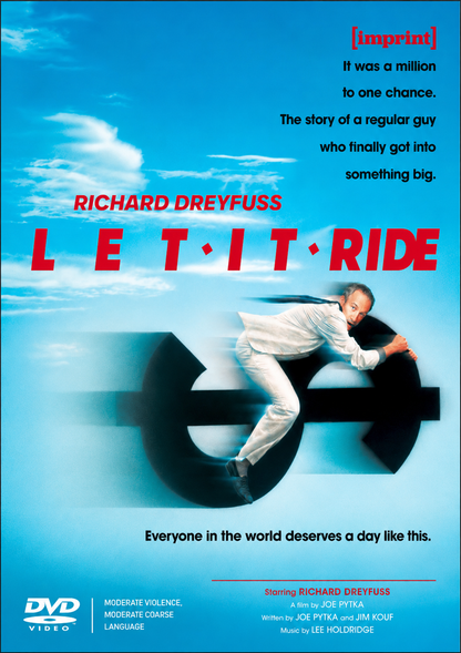 LET IT RIDE (1989)  Richard Dreyfuss, David Johansen, Teri Garr, Allen Garfield - PUBLIC DOMAIN DVD ONLY NO CASE