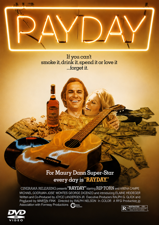 PAYDAY (1973) Rip Torn,Ahna Capri,Michael C. Gwynne,Jeff Morris,Cliff Emmich - RARE DELETED DVD ONLY NO CASE