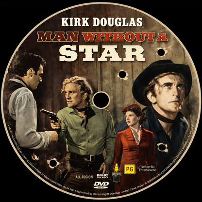 MAN WITHOUT A STAR (1955) Kirk Douglas,Jeanne Crain,Claire - Public Domain DVD NO CASE RARE !