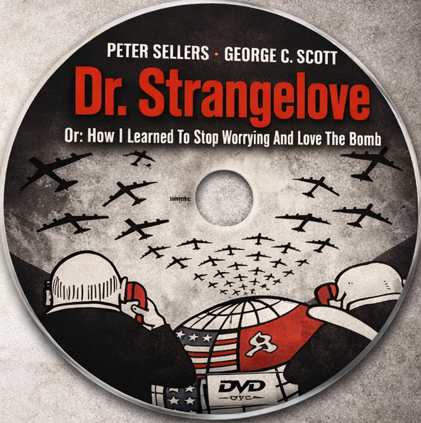 DR. STRANGELOVE (1964)  Peter Sellers ,George C. Scott ,Sterling Hayden ,Keenan Wynn ,Slim Pickens ,Tracy Reed - Public Domain Movie DVD NO CASE )