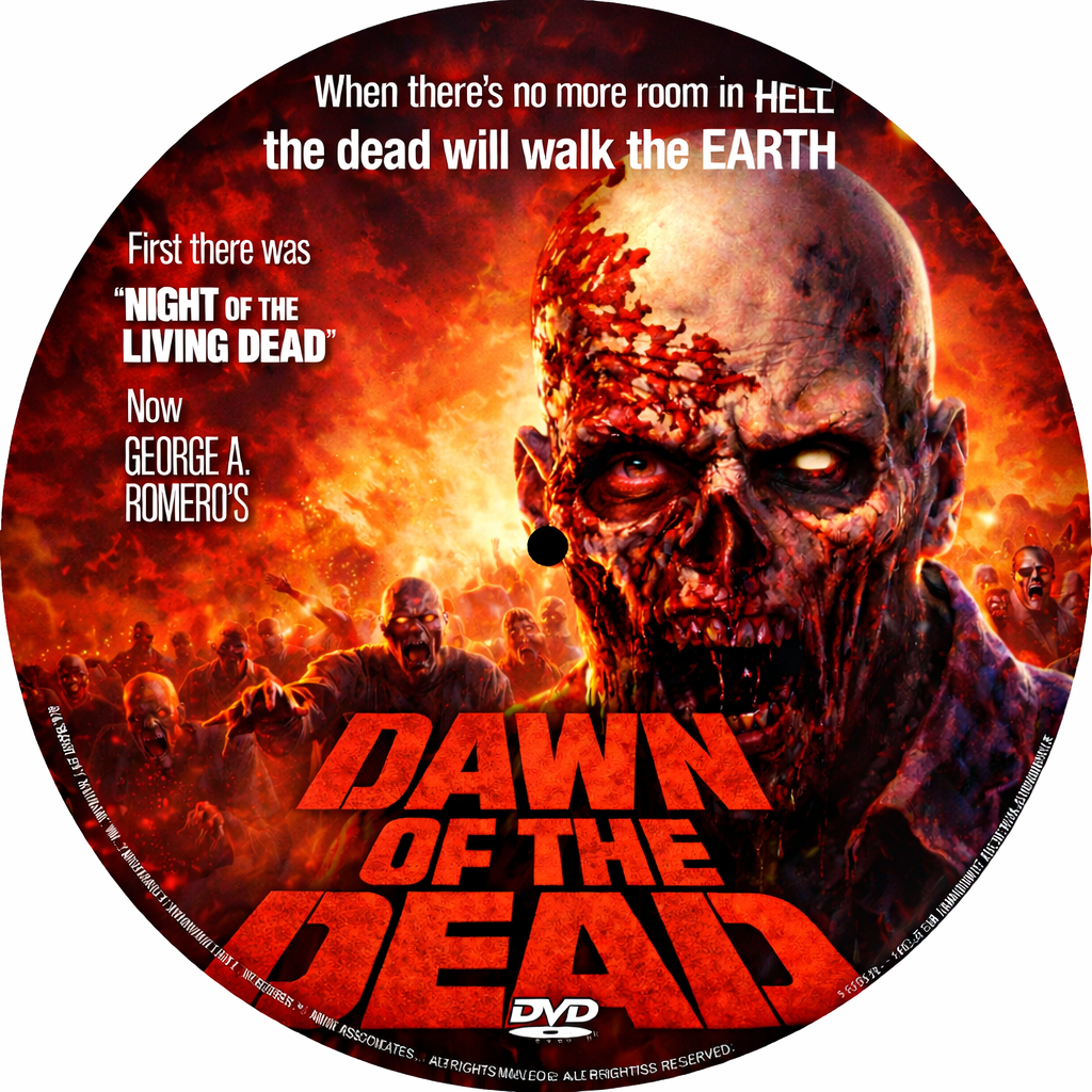 DAWN OF THE DEAD (1978) David Emge ,Ken Foree ,Scott Reiniger ,Gaylen Ross - Public Domain Movie DVD NO CASE