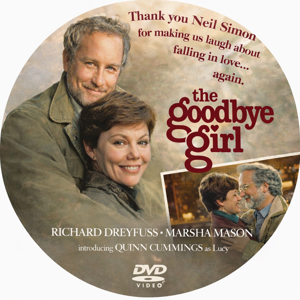 THE GOODBYE GIRL (1977) Richard Dreyfuss ,Marsha Mason ,Quinn Cummings - Public Domain Movie DVD NO CASE