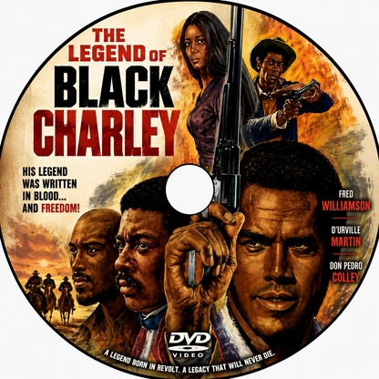 THE LEGEND OF NIGGER CHARLEY (BLACK CHARLEY FOR TV) (1972) Fred Williamson, D'Urville Martin, Don Pedro Colley - DVD NO CASE