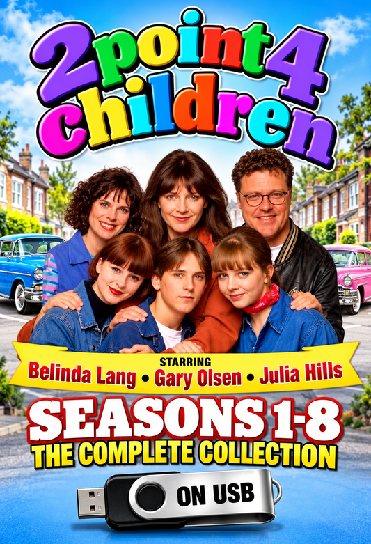 2POINT4 CHILDREN TV SERIES - COMPLETE COLLECTION SERIES 1-8 ON USB ONLY