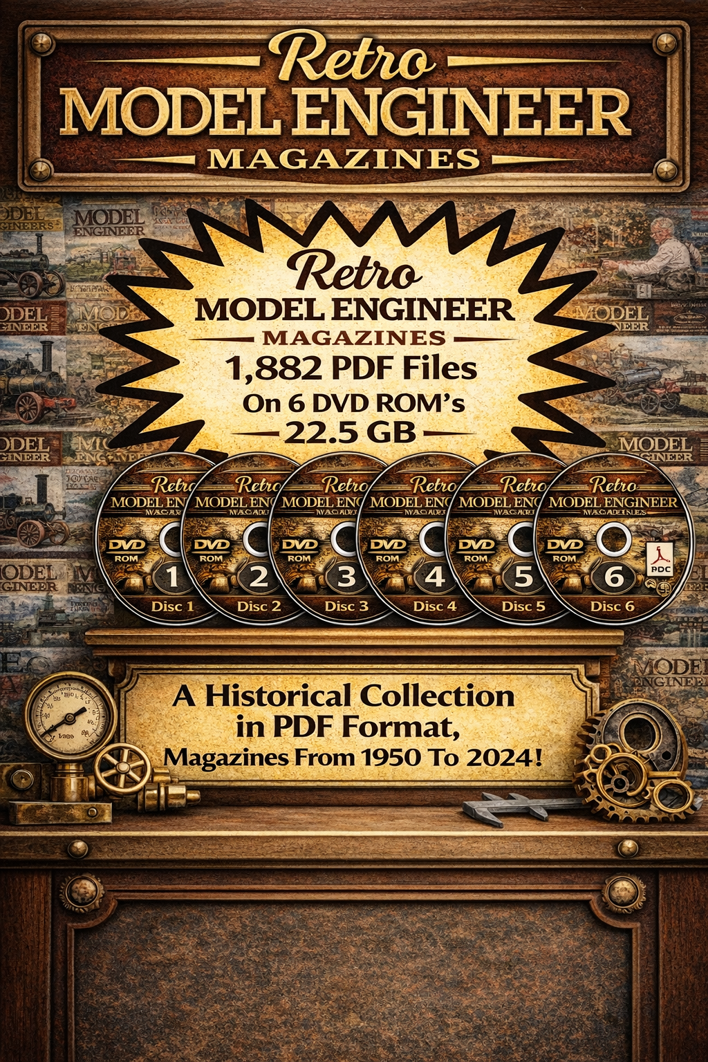 MODEL ENGINEER MAGAZINE - 1822 ISSUES ON PDF FORMAT ON DVD-ROMS