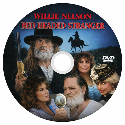 RED HEADED STRANGER (1986) Willie Nelson, DVD Public Domain DVD NO CASE