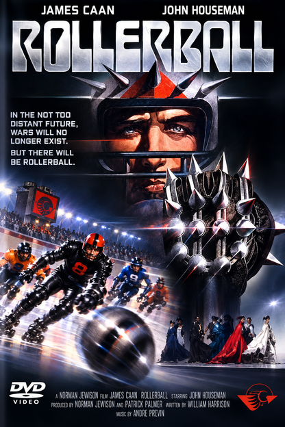 ROLLERBALL (1975) James Caan, John Houseman, Maud Adams, John Beck, Moses Gunn, Ralph Richardson - DVD NO CASE
