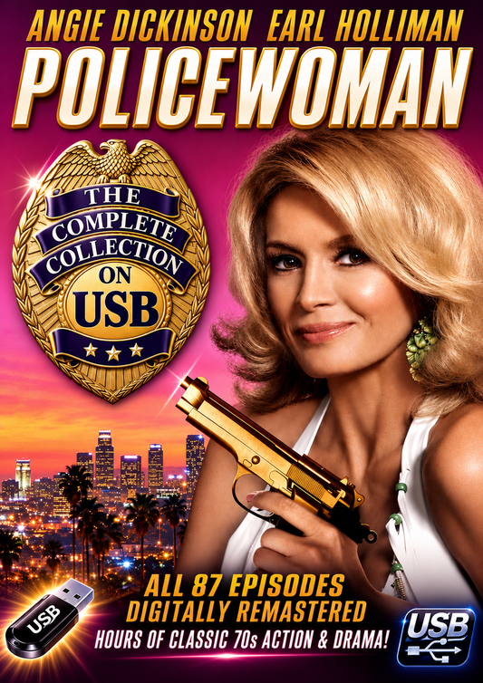 POLICE WOMAN - COMPLETE COLLECTION SEASONS 1-4 - PUBLIC DOMAIN USB ONLY