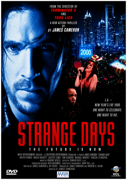 STRANGE DAYS (1995) Ralph Fiennes, Angela Bassett, Juliette Lewis, Tom Sizemore - DVD NO CASE
