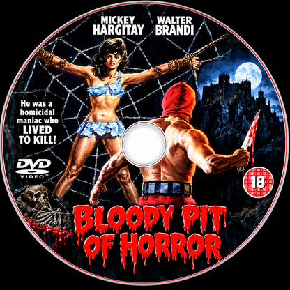BLOODY PIT OF HORROR (1965) Mickey Hargitay, Walter Brandi, Luisa Baratto, Rita Klein, Alfredo Rizzo, Ralph Zucker - DVD NO CASE