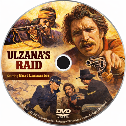 ULZANA'S RAID (1972) - Burt Lancaster,Bruce Davison,Richard Jaeckel,Joaquín Martínez - Public Domain DVD NO CASE