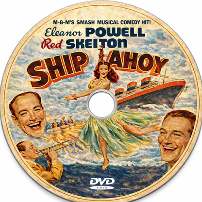 SHIP AHOY (1942) Eleanor Powell,Red Skelton,Bert Lahr,Virginia O'Brien - DVD NO CASE