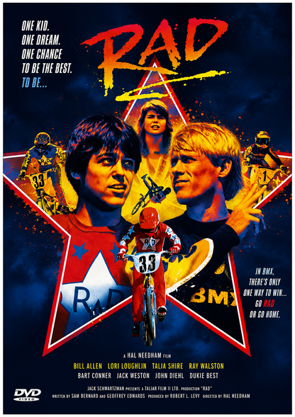 RAD (1986) Bill Allen, Lori Loughlin, Talia Shire, Jack Weston, Ray Walston - DVD NO CASE