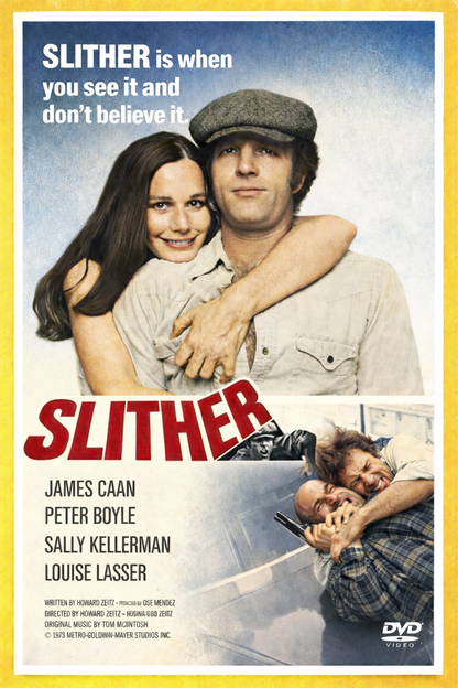 SLITHER  (1973) Peter Boyle, Louise Lasser, James Caan, Sally Kellerman, Allen Garfield  - Public Domain Movie DVD NO CASE