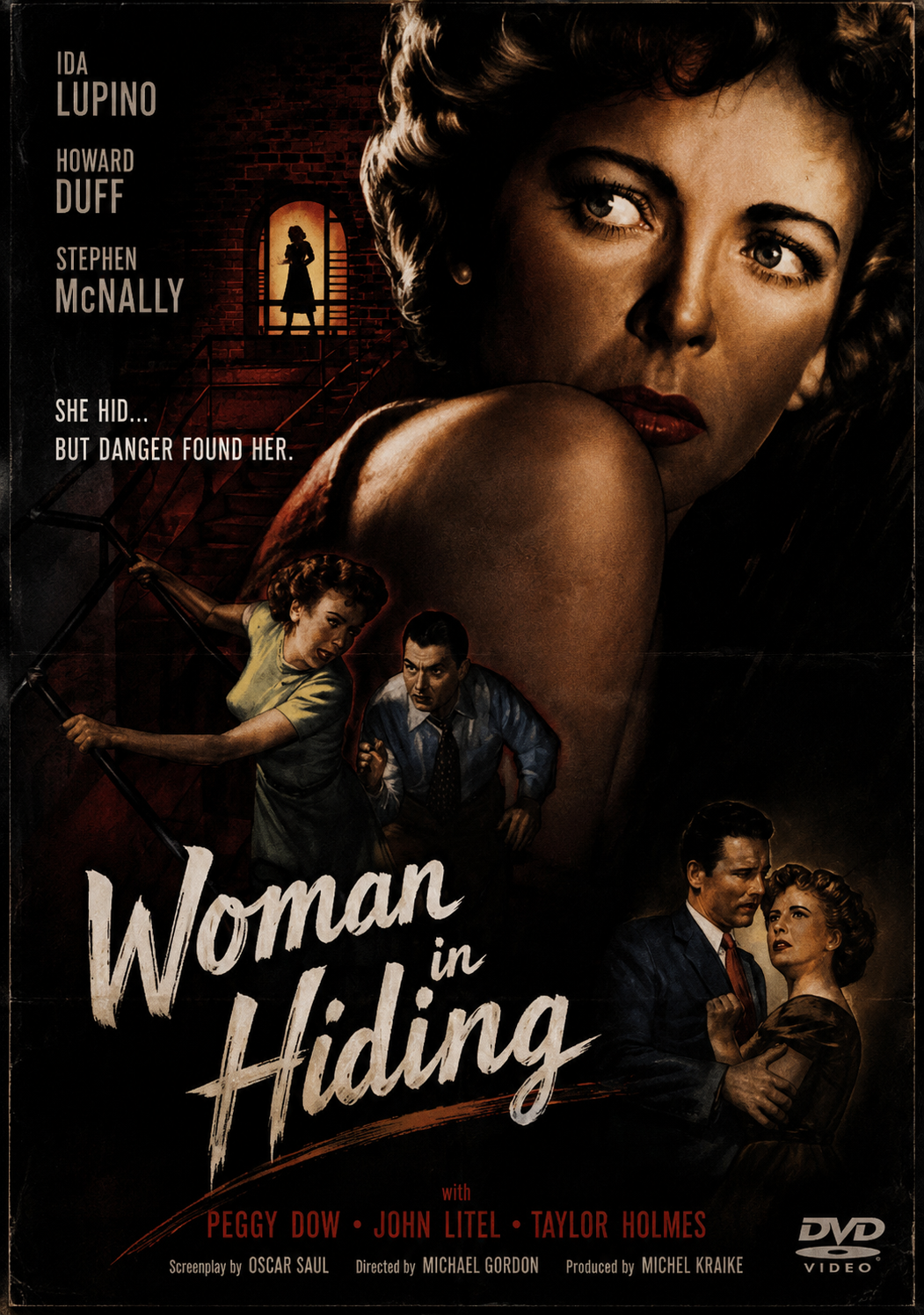 WOMAN IN HIDING (1950) Ida Lupino, Stephen McNally ,Howard Duff - VERY RARE DELETED TITLE ! - DVD NO CASE
