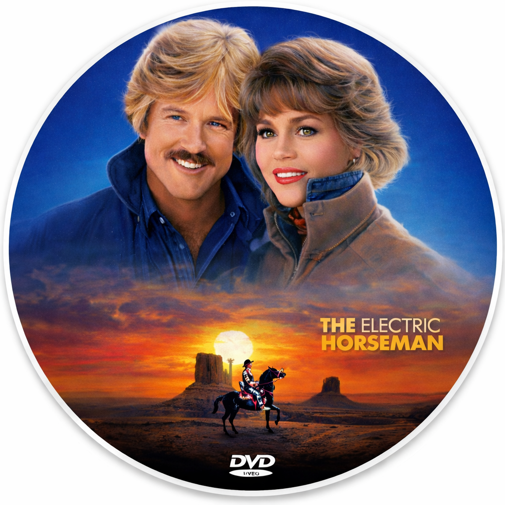 THE ELECTRIC HORSEMAN (1979) Robert Redford, Valerie Perrine, Jane Fonda, Willie Nelson, John Saxon, Nicolas Coster - PUBLIC DOMAIN DVD ONLY NO CASE