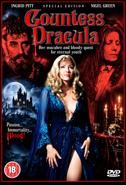 COUNTESS DRACULA (1971) Starring - Ingrid Pitt, Nigel Green, Lesley-Anne Down - Public Domain Movie DVD NO CASE
