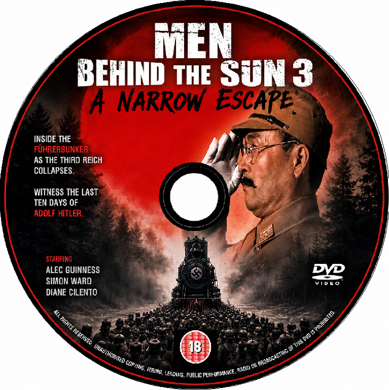 MEN BEHIND THE SUN 3: THE NARROW ESCAPE (1994) Te-Lo Mai, Andrew Yu, Gong Zhu - Public Domain Movie DVD NO CASE