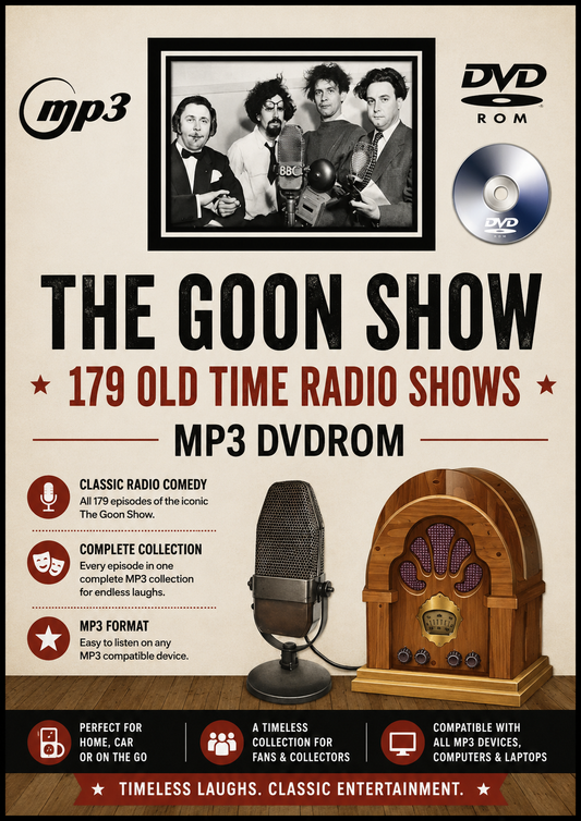 The Goon Show 179 Old Time Radio Shows MP3 Audio DVDROM - Free Post
