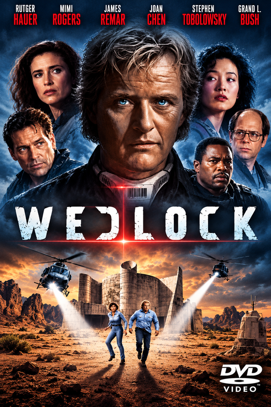 WEDLOCK (1991) Rutger Hauer, Mimi Rogers, James Remar, Joan Chen, Stephen Tobolowsky, Grand L. Bush - PUBLIC DOMAIN DVD ONLY NO CASE