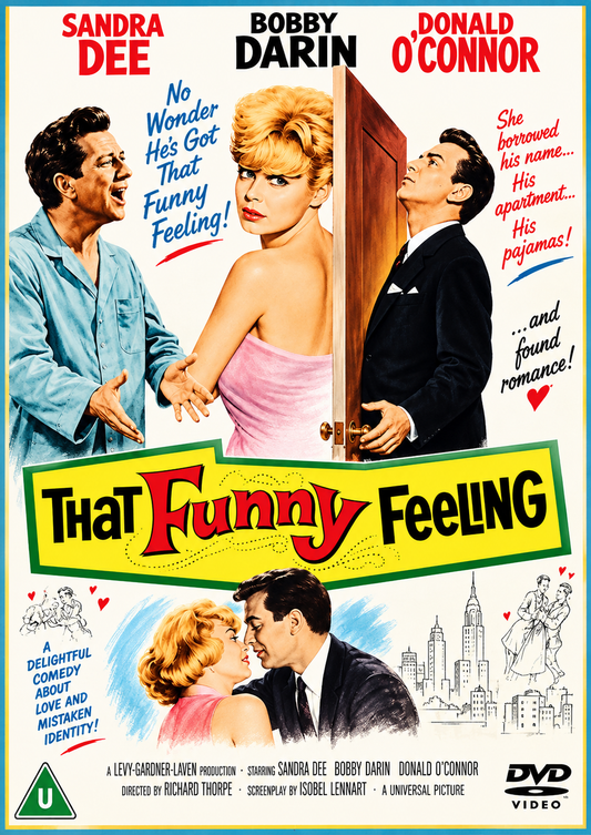 THAT FUNNY FEELING (1965) Bobby Darin, Sandra Dee - Public Domain DVD NO CASE