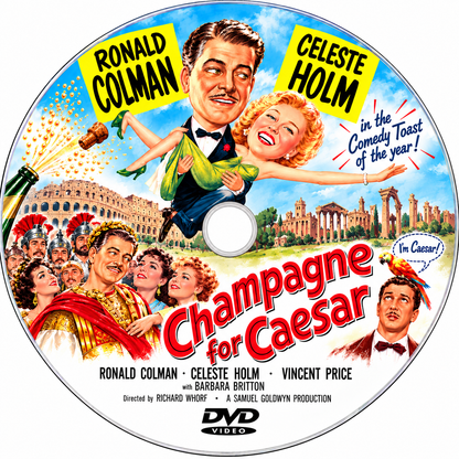 CHAMPAGNE FOR CAESAR (1950) - Ronald Colman, Celeste Holm, Vincent Price, Barbara Britton, Art Linkletter - Public Domain DVD NO CASE