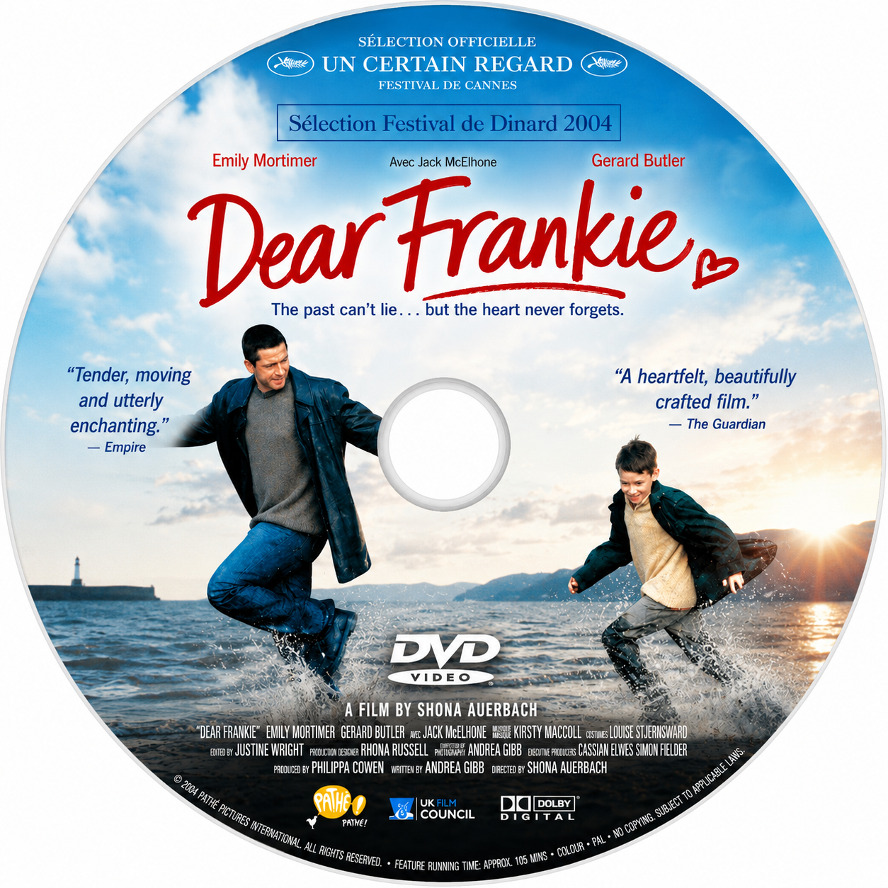 DEAR FRANKIE (2004) Emily Mortimer, Gerard Butler, Jack McElhone, Sharon Small - VERY RARE DELETED TITLE ! - DVD NO CASE