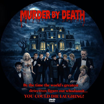 MURDER BY DEATH (1976) Peter Falk ,Alec Guinness ,David Niven ,Peter Sellers ,Maggie Smith - Public Domain Movie DVD NO CASE