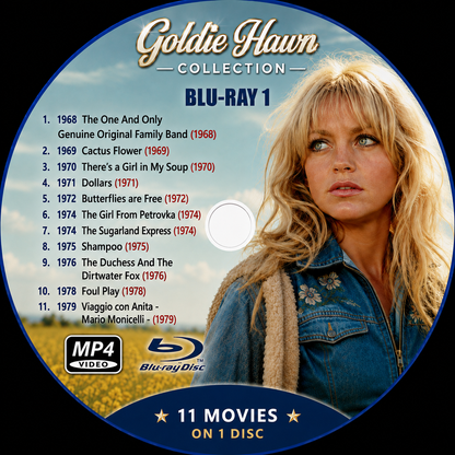 GOLDIE HAWN — 31 MOVIE COLLECTION ON X3 BLU-RAY