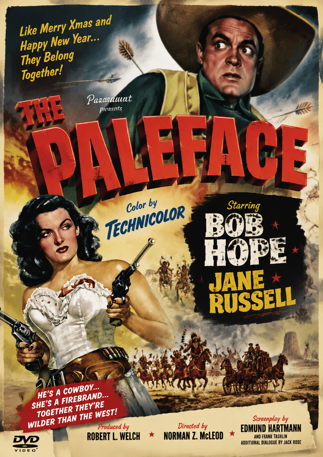 THE PALEFACE (1948) Bob Hope ,Marilyn Maxwell ,Lloyd Nola - Public Domain Movie DVD NO CASE