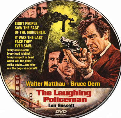 THE LAUGHING POLICEMEN (1973) Walter Matthau, Bruce Dern  - Public Domain Movie DVD NO CASE