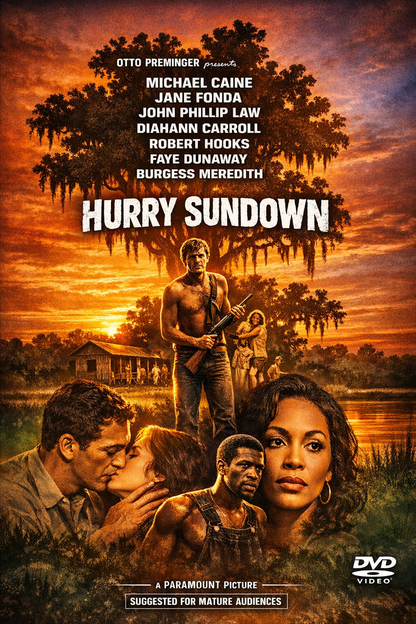 HURRY SUNDOWN (1967) Michael Caine, Jane Fonda - Public Domain DVD NO CASE