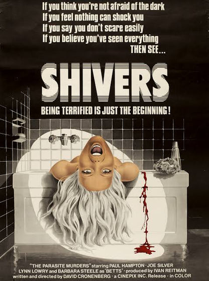 SHIVERS (1975) Starring - Paul Hampton, Joe Silver, Lynn Lowry, Barbara Steele - DVD NO CASE