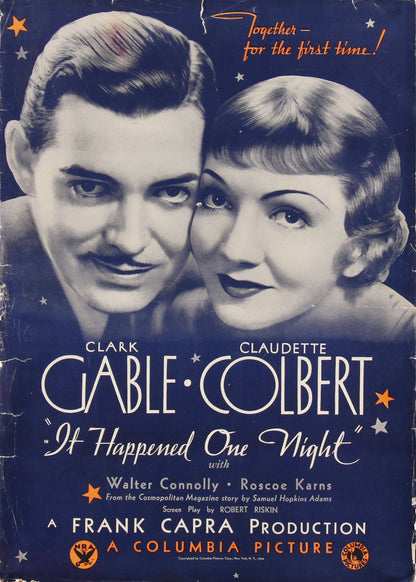 IT HAPPENED ONE NIGHT (1934) Clark Gable, Claudette Colbert - PUBLIC DOMAIN DVD ONLY NO CASE