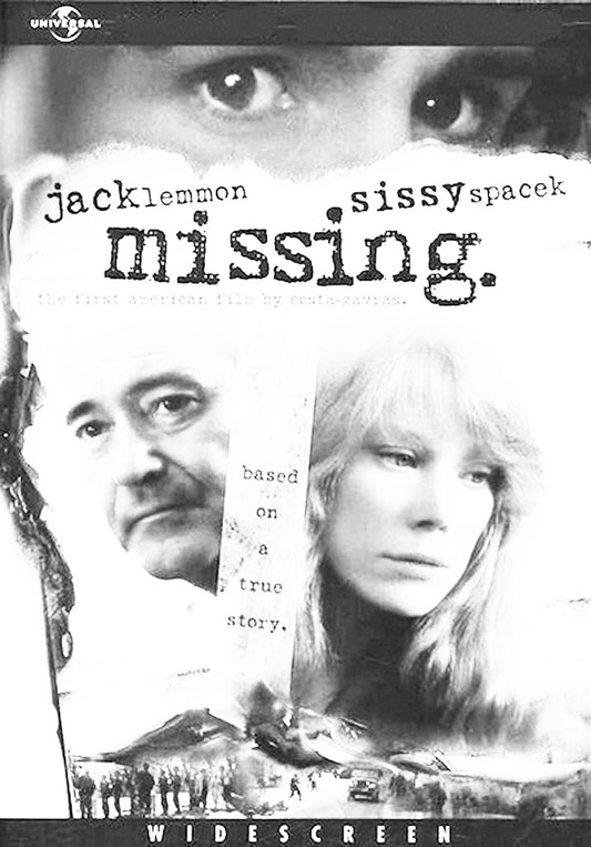 MISSING (1982) Jack Lemmon,Sissy Spacek,Melanie Mayron,John Shea - Public Domain DVD NO CASE RARE !
