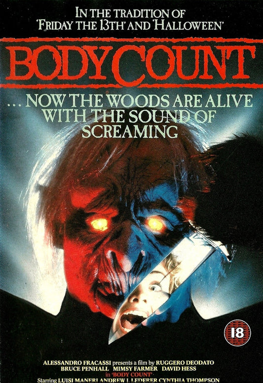 BODY COUNT (1986) Bruce Penhall,Mimsy Farmer,David Hess,Charles Napier - Public Domain DVD NO CASE