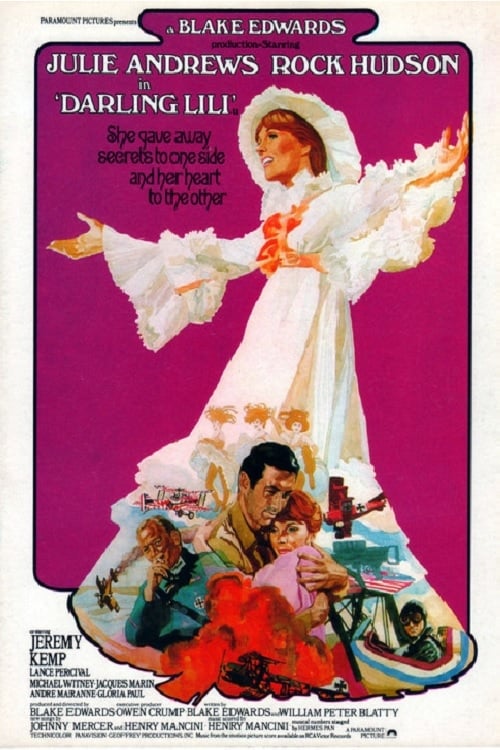 DARLING LILI (1970) Julie Andrews, Rock Hudson - Public Domain Movie Disc only