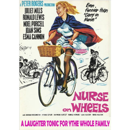 NURSE ON WHEELS (1963) Starring - Juliet Mills,Joan Sims - PUBLIC DOMAIN DVD ONLY NO CASE