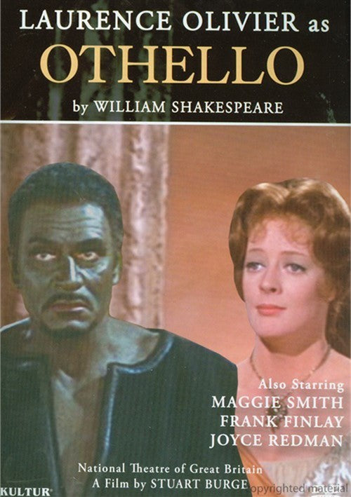 OTHELLO (1965) Maggie Smith,Lawrence Olivier - Public Domain DVD NO CASE