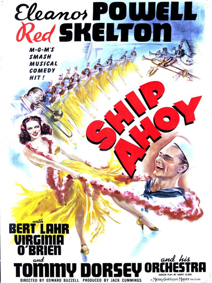 SHIP AHOY (1942) Eleanor Powell,Red Skelton,Bert Lahr,Virginia O'Brien - DVD NO CASE