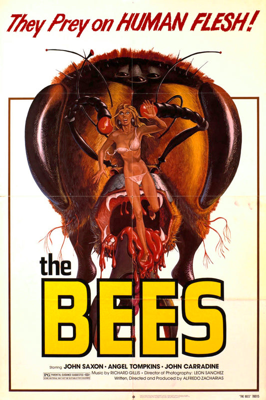 THE BEES (1978) John Saxon,John Carradine,Angel Tompkins,Claudio Brook - Public Domain DVD NO CASE