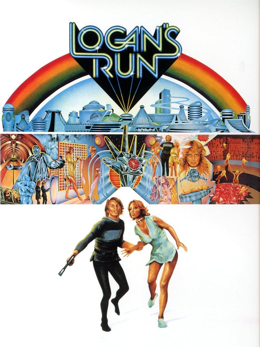 LOGAN'S RUN (1976) Michael York,Jenny Agutter,Roscoe Lee Browne,Farrah Fawcett-Majors,Peter Ustinov - Public Domain DVD NO CASE