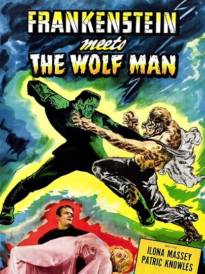 FRANKENSTEIN MEETS THE WOLFMAN (1943) Ilona Massey,Patric Knowles,Bela Lugosi,Lionel Atwill,Maria Ouspenskaya,Lon Chaney Jr. - Public Domain DVD NO CASE