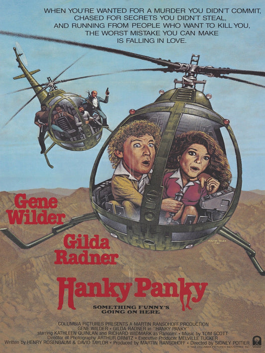 HANKY PANKY (1982) Gene Wilder,Gilda Radner,Kathleen Quinlan,Richard Widmark,Robert Prosky - PUBLIC DOMAIN DVD ONLY NO CASE