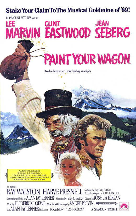 PAINT YOUR WAGON (1969) Lee Marvin,Clint Eastwood - Public Domain DVD NO CASE